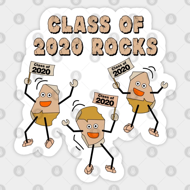 Class of 2020 Rocks Sticker by Barthol Graphics